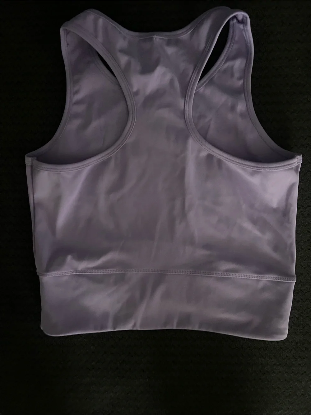 Lavender Racerback Crop Tank Top - Picture 2 of 2